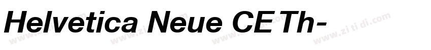 Helvetica Neue CE Th字体转换